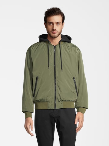 AÉROPOSTALE Between-season jacket in Green: front