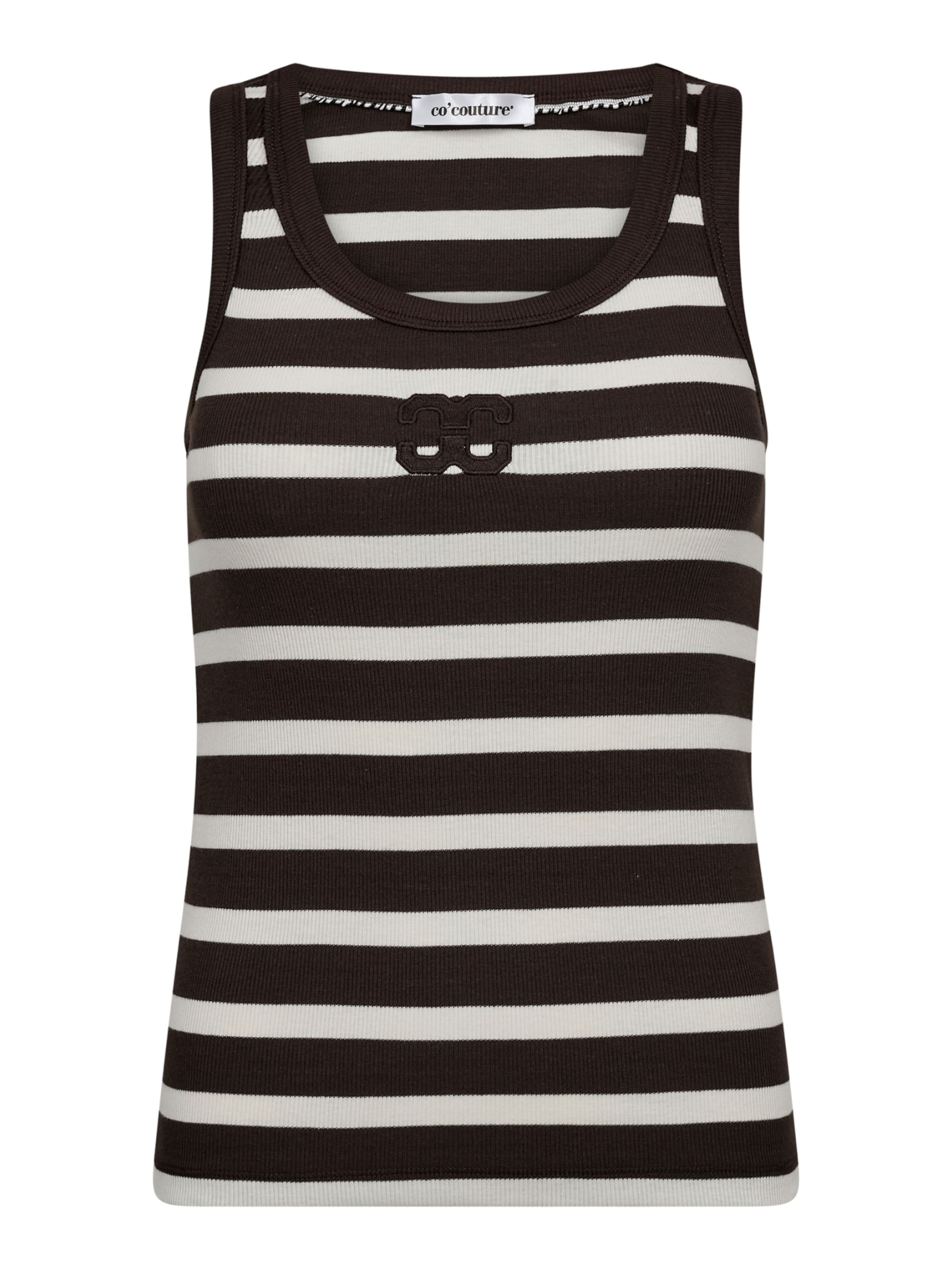 Haut 'Granny' co'couture en noir : devant