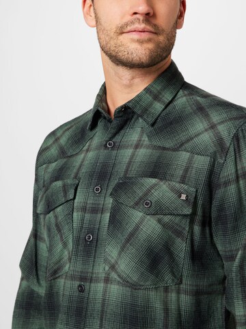 No Excess Regular fit Button Up Shirt in Green