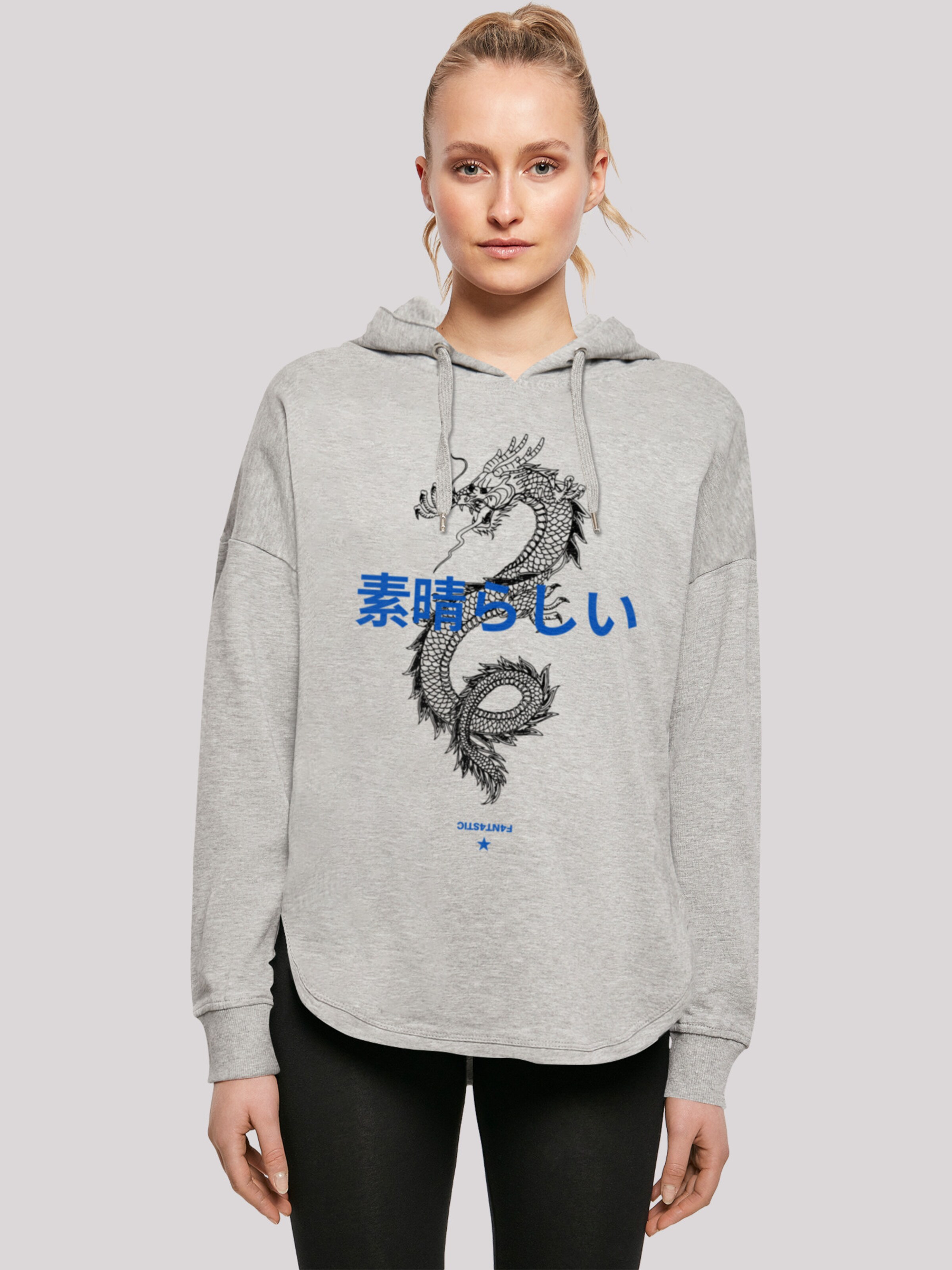 Grau in Sweatshirt F4NT4STIC \'Drache Japan\' ABOUT | YOU