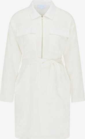 Robe-chemise usha BLUE LABEL en blanc : devant