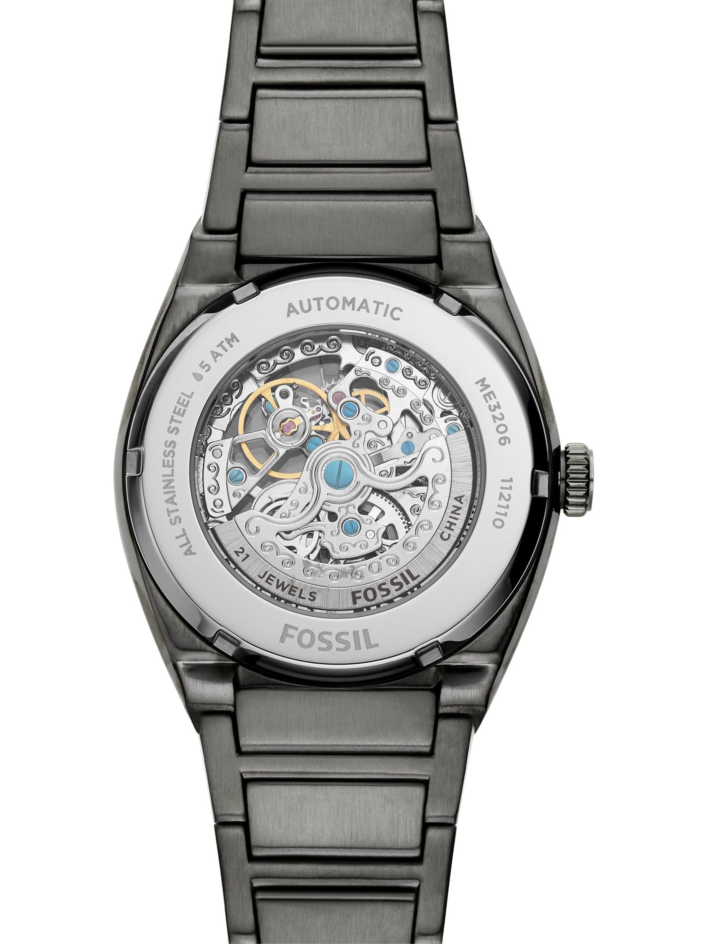 FOSSIL Analoguhr 'Everett' in Grau