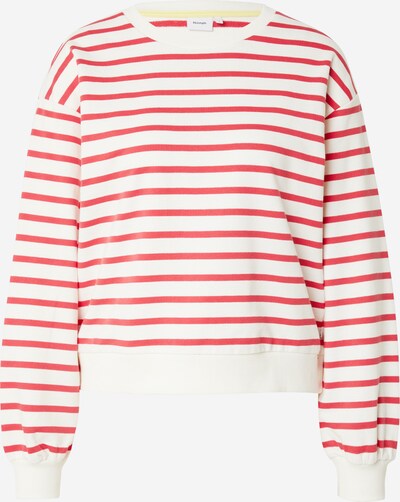 NÜMPH Sweatshirt 'MYRA' in rot / weiß, Produktansicht