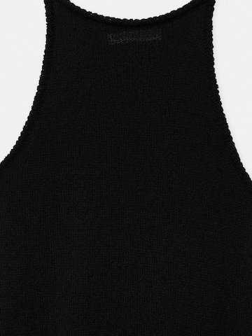 Pull&Bear Плетена рокля в черно