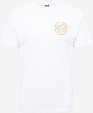 T-Shirt Santa Cruz en blanc : devant