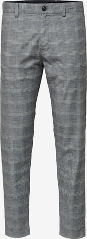 Pantalon chino 'York' SELECTED HOMME en gris : devant