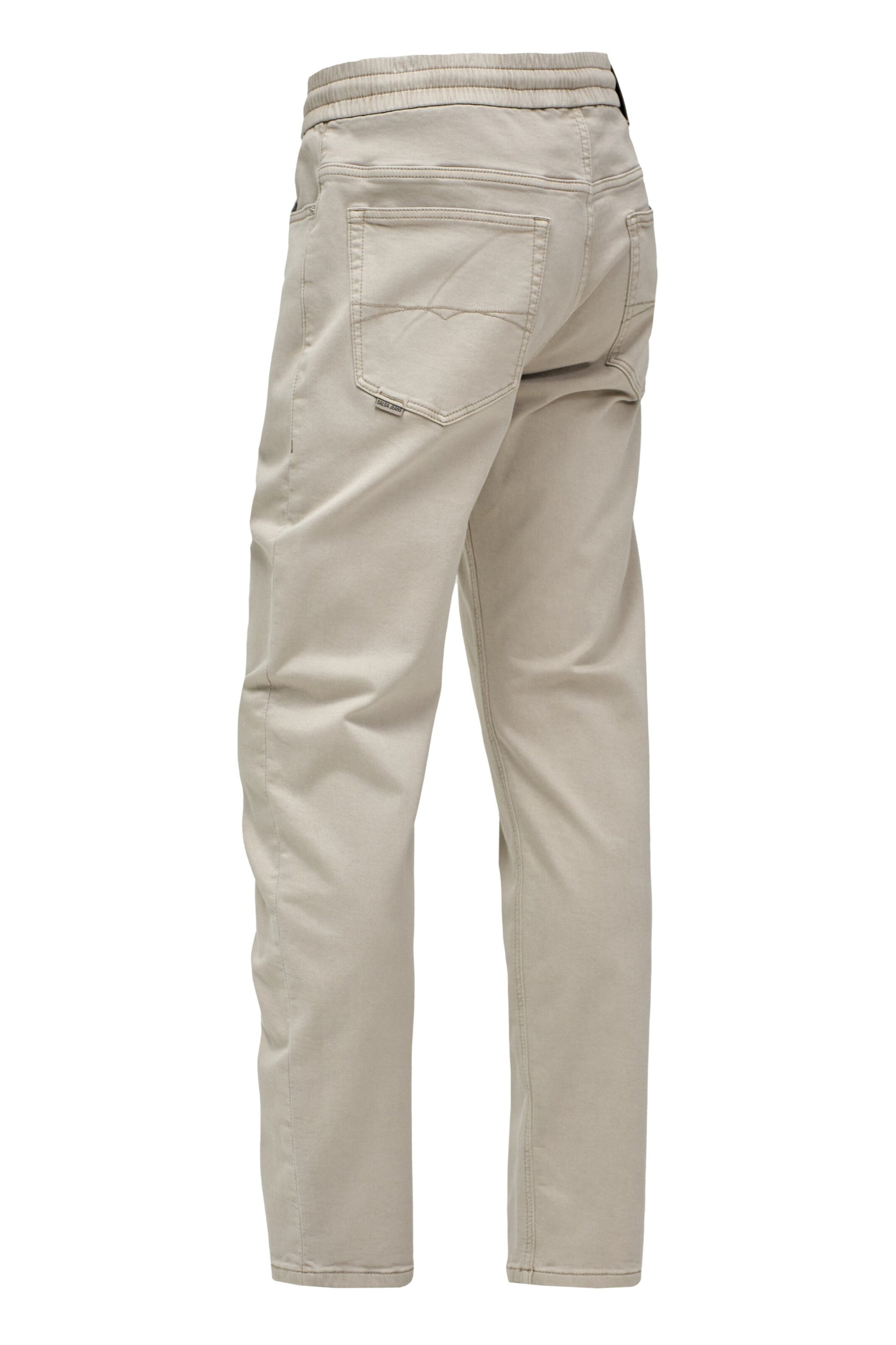 Coupe slim Pantalon chino 'Joggers' Salsa Jeans en beige