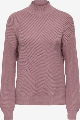 Pull-over 'ONLNELI' ONLY en rose : devant