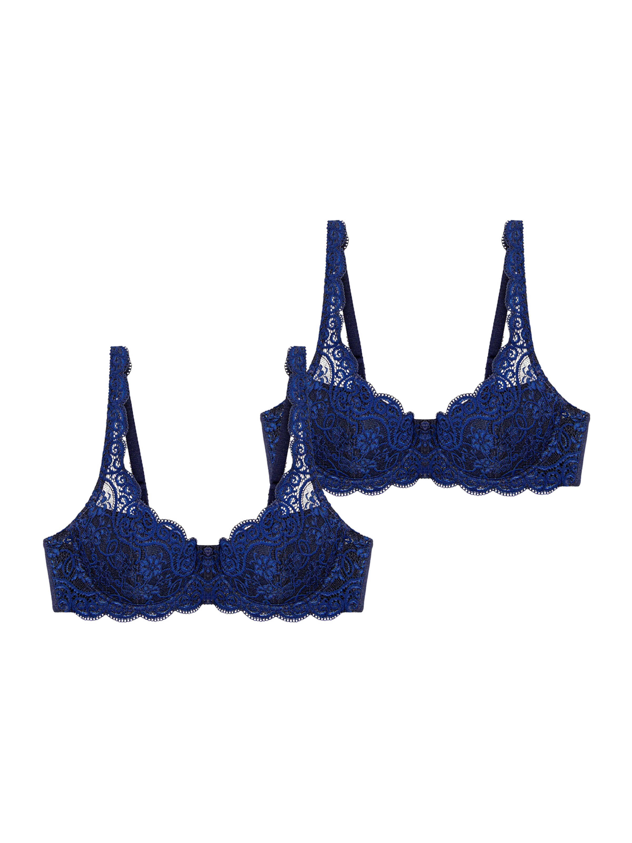 Triangle Soutien-gorge ' Amourette 300 ' TRIUMPH en bleu : devant