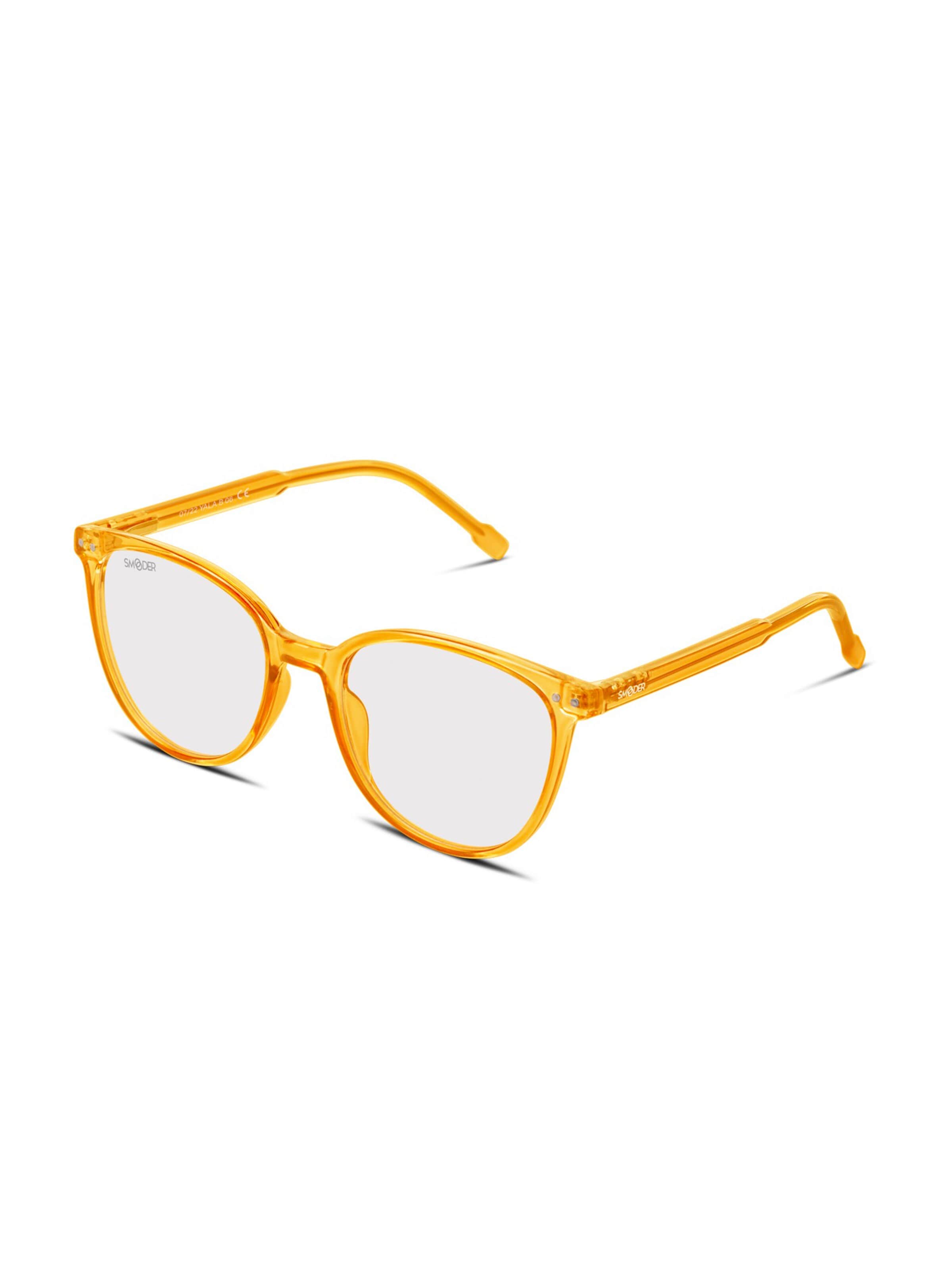 Smooder Glasses 'Yala Blue Light' in Orange: front