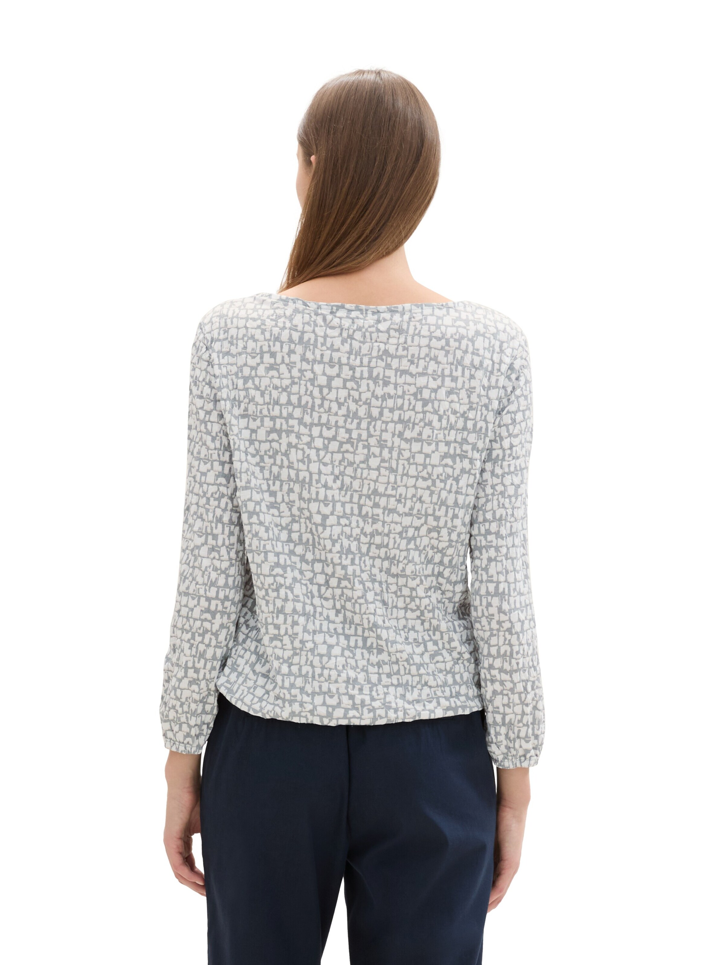 TOM TAILOR Bluse in Grau