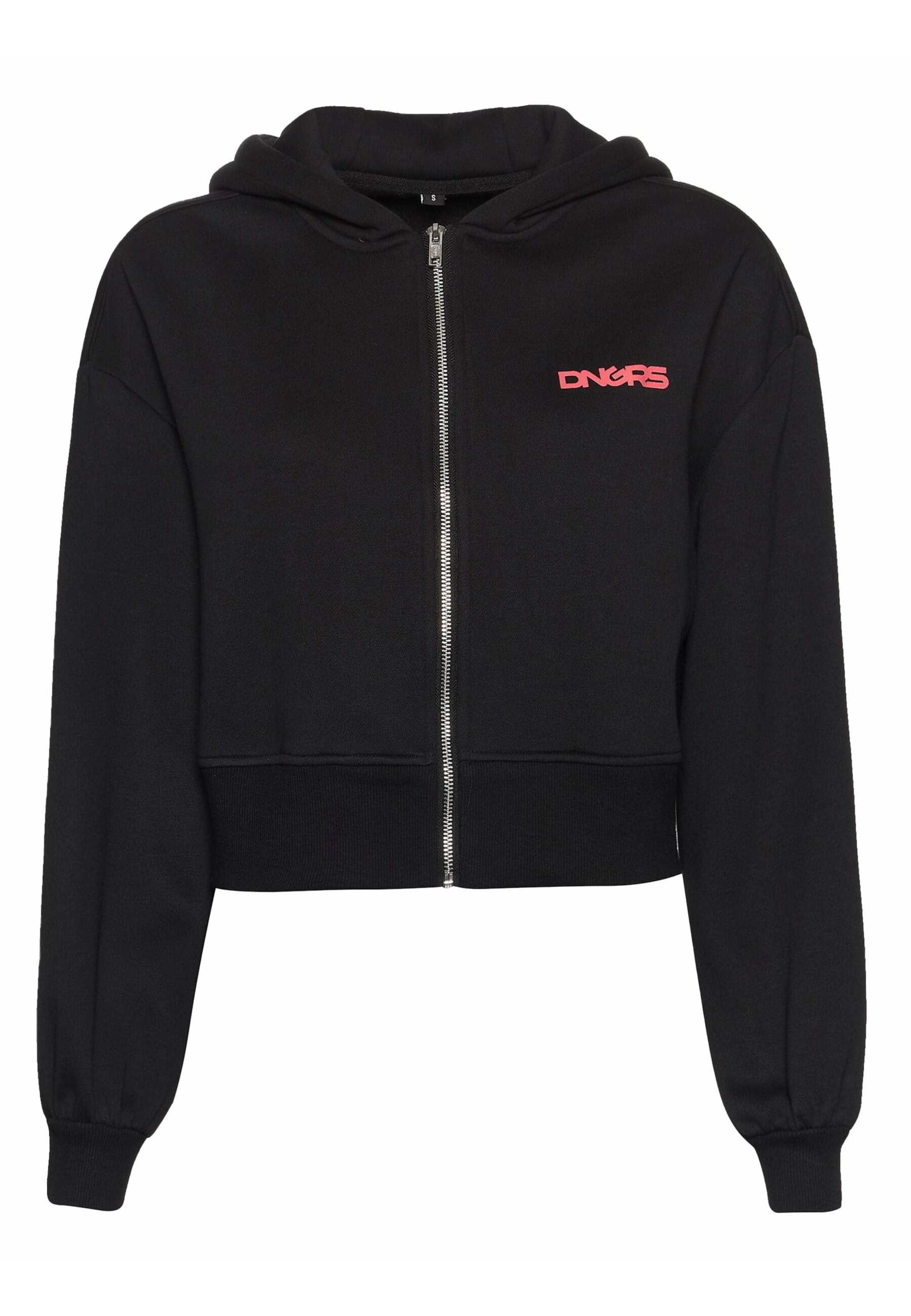 Dangerous DNGRS Sweatjacke in Schwarz: Vorderseite