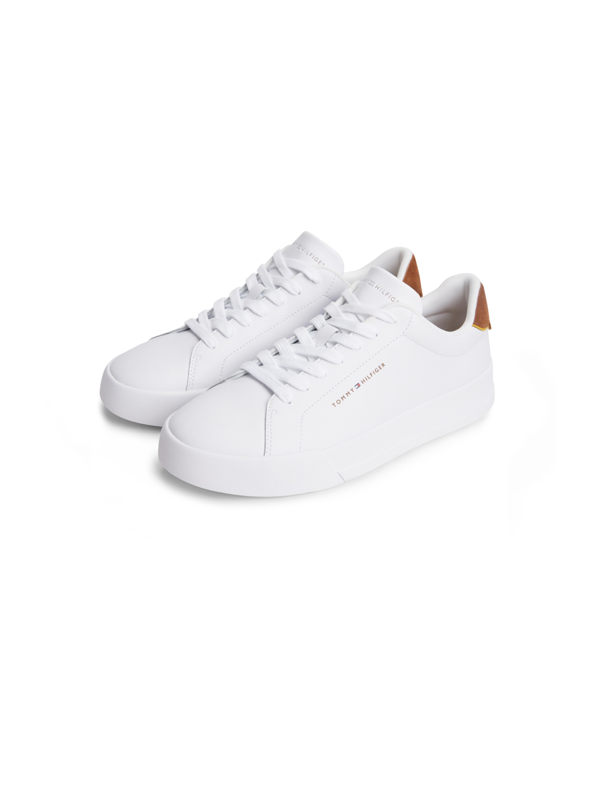 TOMMY HILFIGER Rövid szárú sportcipők 'COURT ESS' - fehér
