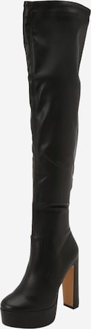 ALDO Overknees 'ASTELAWAN' in Black: front