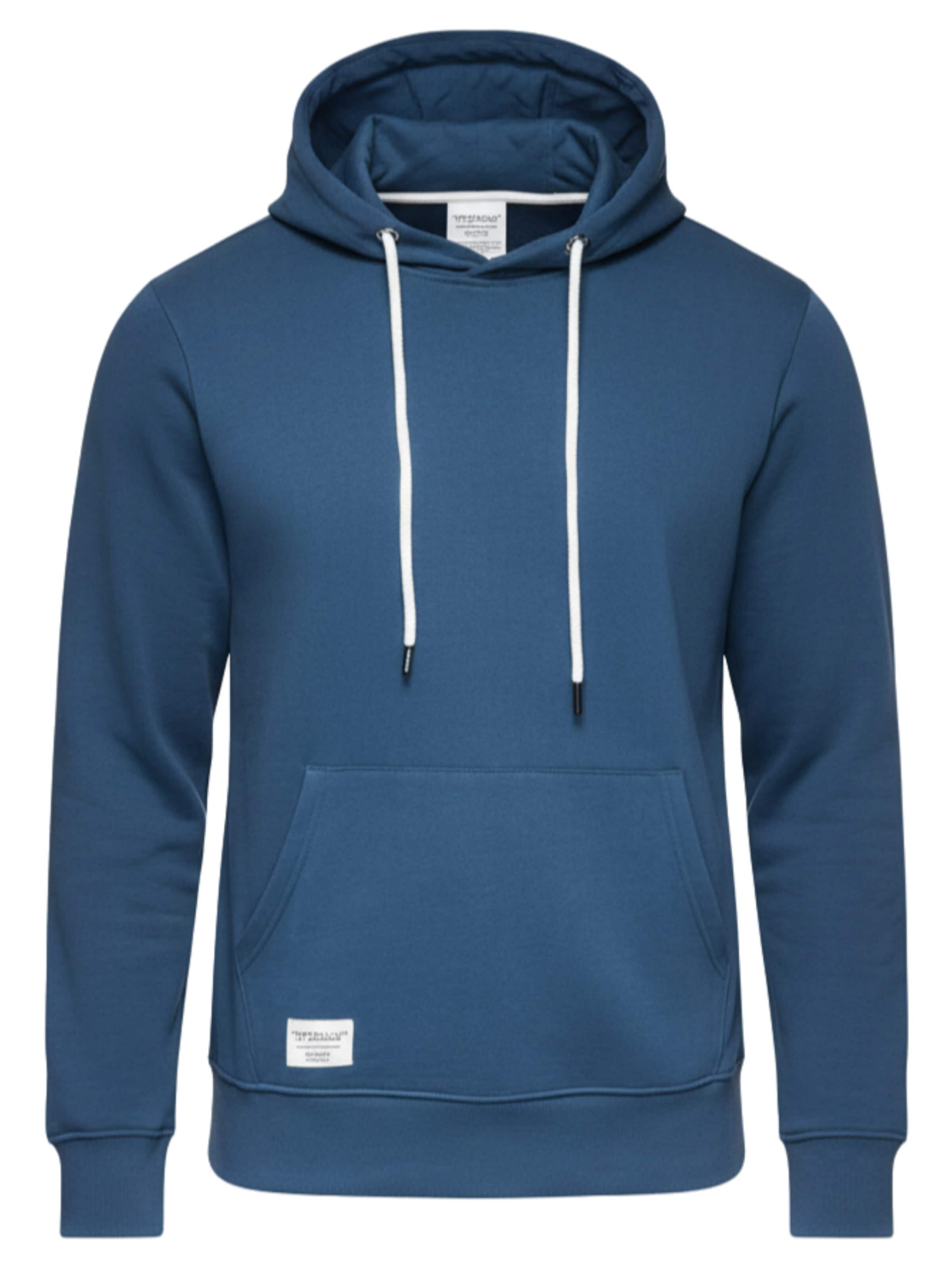 Sweat-shirt Ombre en bleu : devant