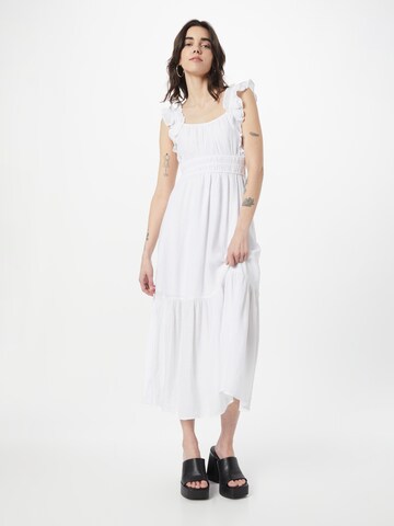 Robe d’été Abercrombie & Fitch en blanc : devant