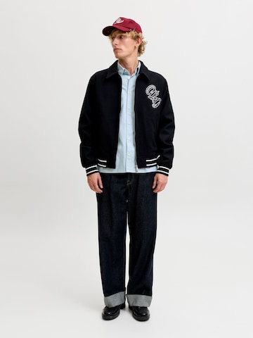 JACK & JONES - Ajuste confortable Camisa de negocios 'JORFrederiksberg' en azul