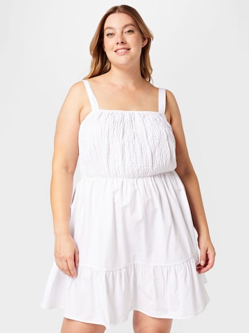 Cotton On Curve فستان بلون أبيض: الأمام