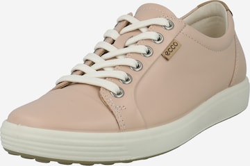 Baskets basses 'SOFT 7' ECCO en rose : devant