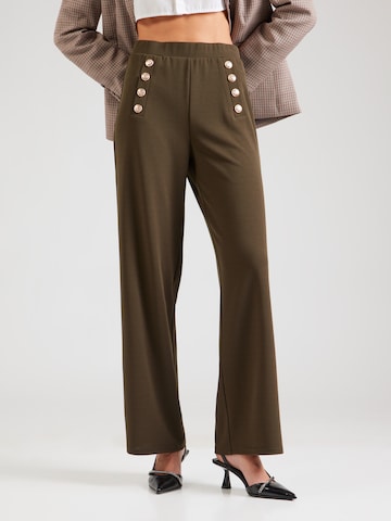ABOUT YOU Loosefit Broek in Groen: voorkant
