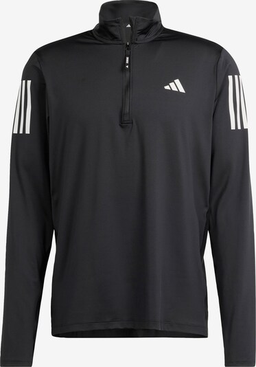 Sportiniai marškinėliai 'Own The Run' iš ADIDAS PERFORMANCE, spalva – juoda / balta, Prekių apžvalga