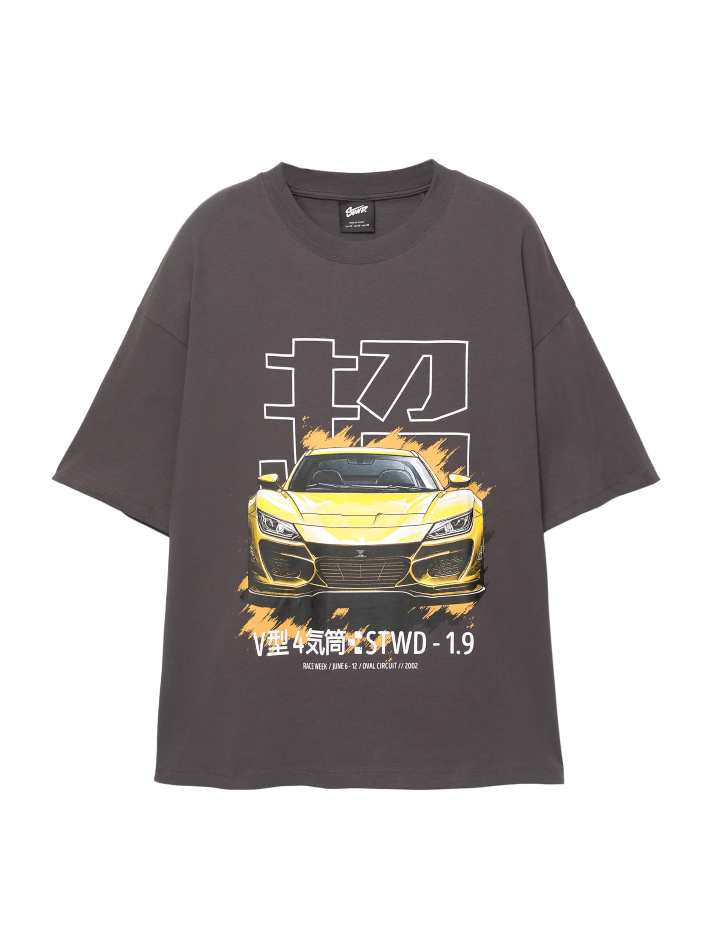 Pull&Bear Paita värissä harmaa: etupuoli