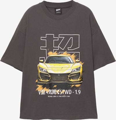 Pull&Bear Koszulka w kolorze żółty / ciemnoszary / czarny / białym, Podgląd produktu