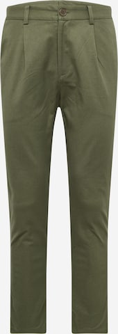 Regular Pantalon à pince 'Logan' ABOUT YOU en vert : devant