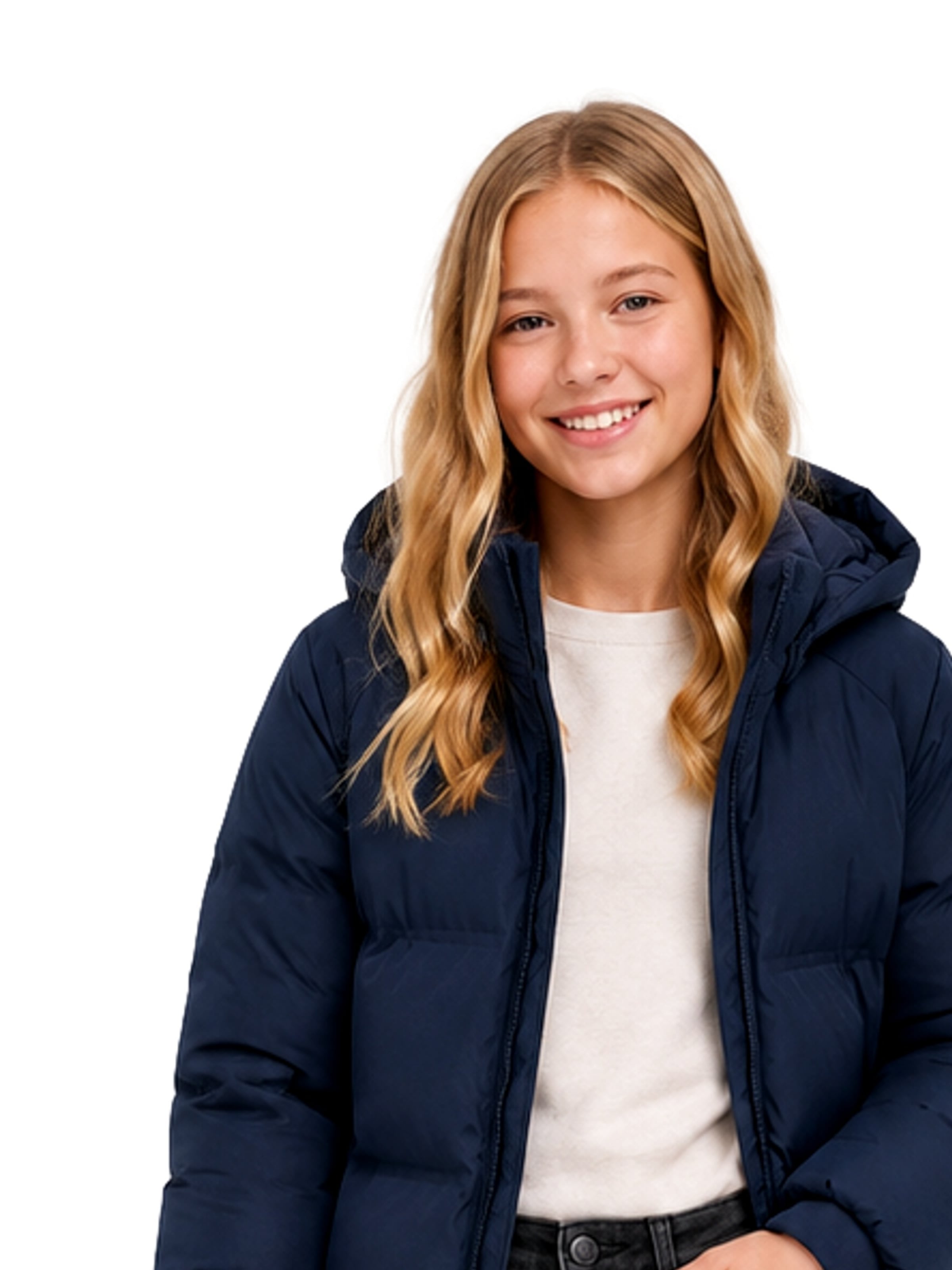 ONLY GIRLS Winterjas 'Ellie' in Blauw