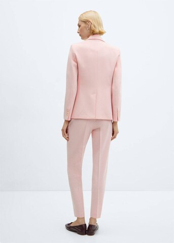 MANGO Slimfit Suorat housut 'Boreal' värissä vaaleanpunainen