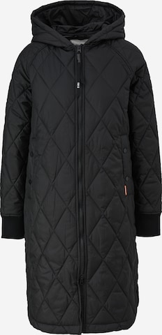 QS Between-Seasons Coat in Black: front