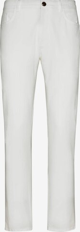 Boggi Milano Regular Jeans in White: front