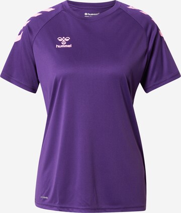 T-shirt fonctionnel Hummel en violet : devant