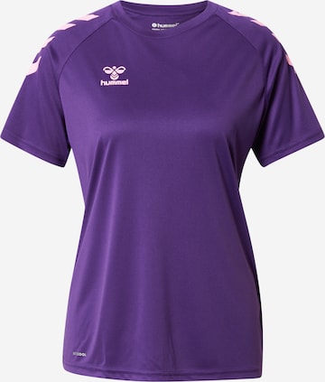 T-shirt fonctionnel Hummel en violet : devant