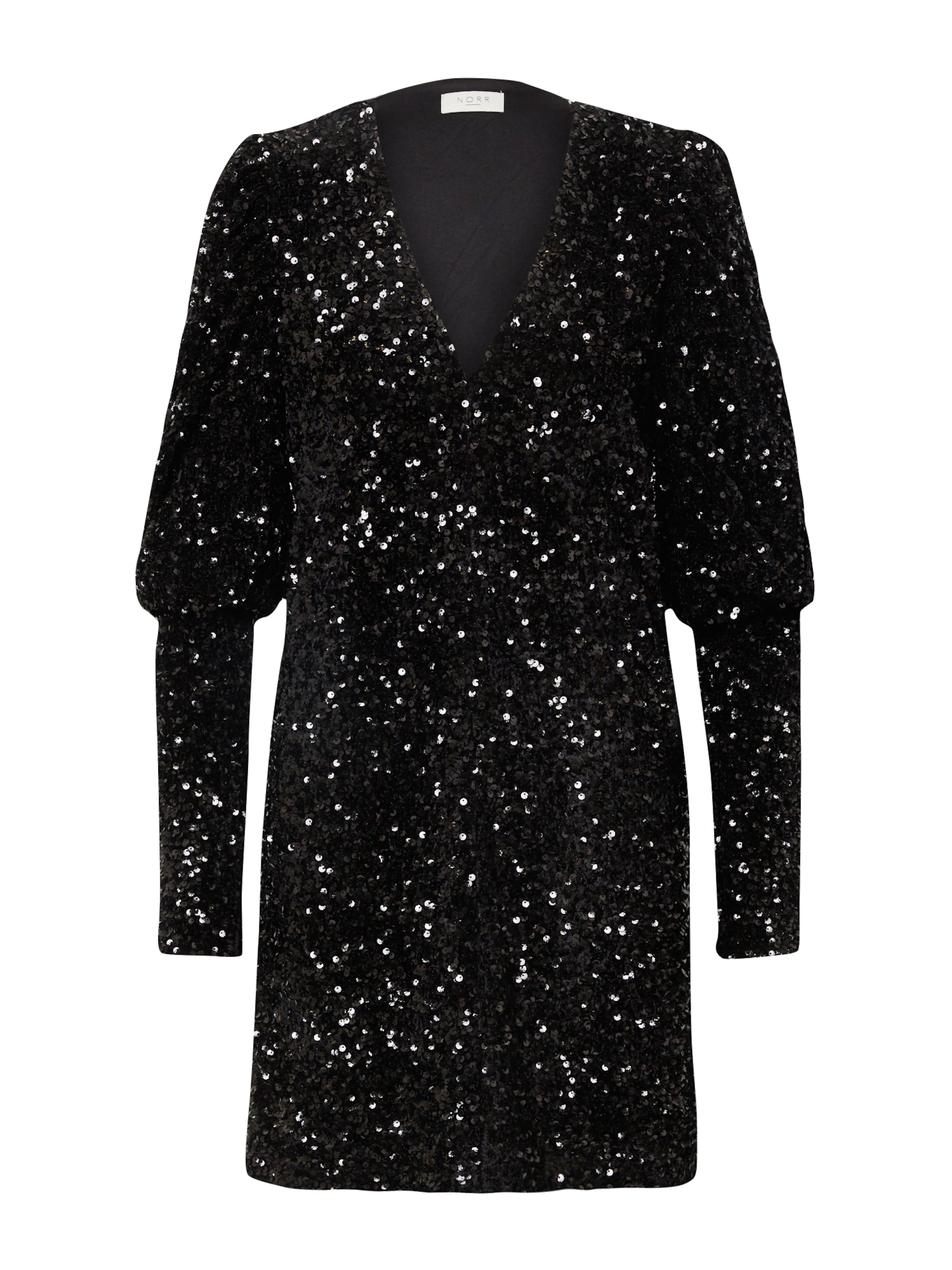 melns NORR Kokteiļkleita 'Zabel': no priekšpuses