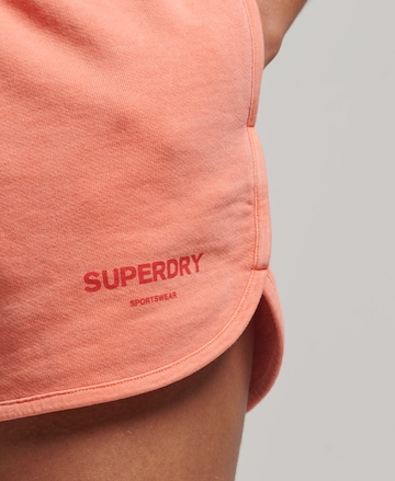 Superdry Regular Workout Pants in Orange