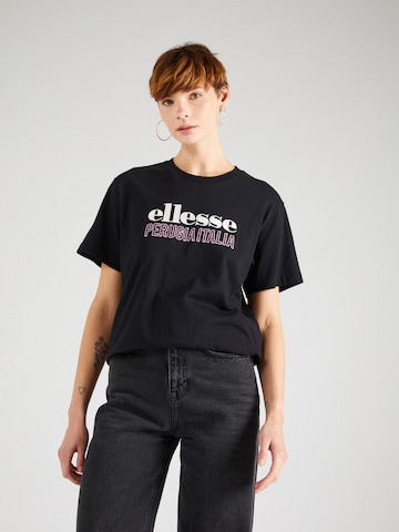 ELLESSE Shirt 'Casaletto' in Zwart: voorkant