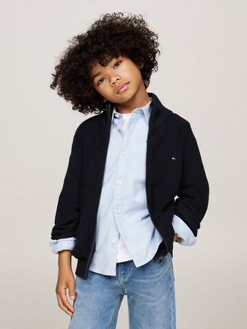 TOMMY HILFIGER Gebreid vest in Blauw: voorkant