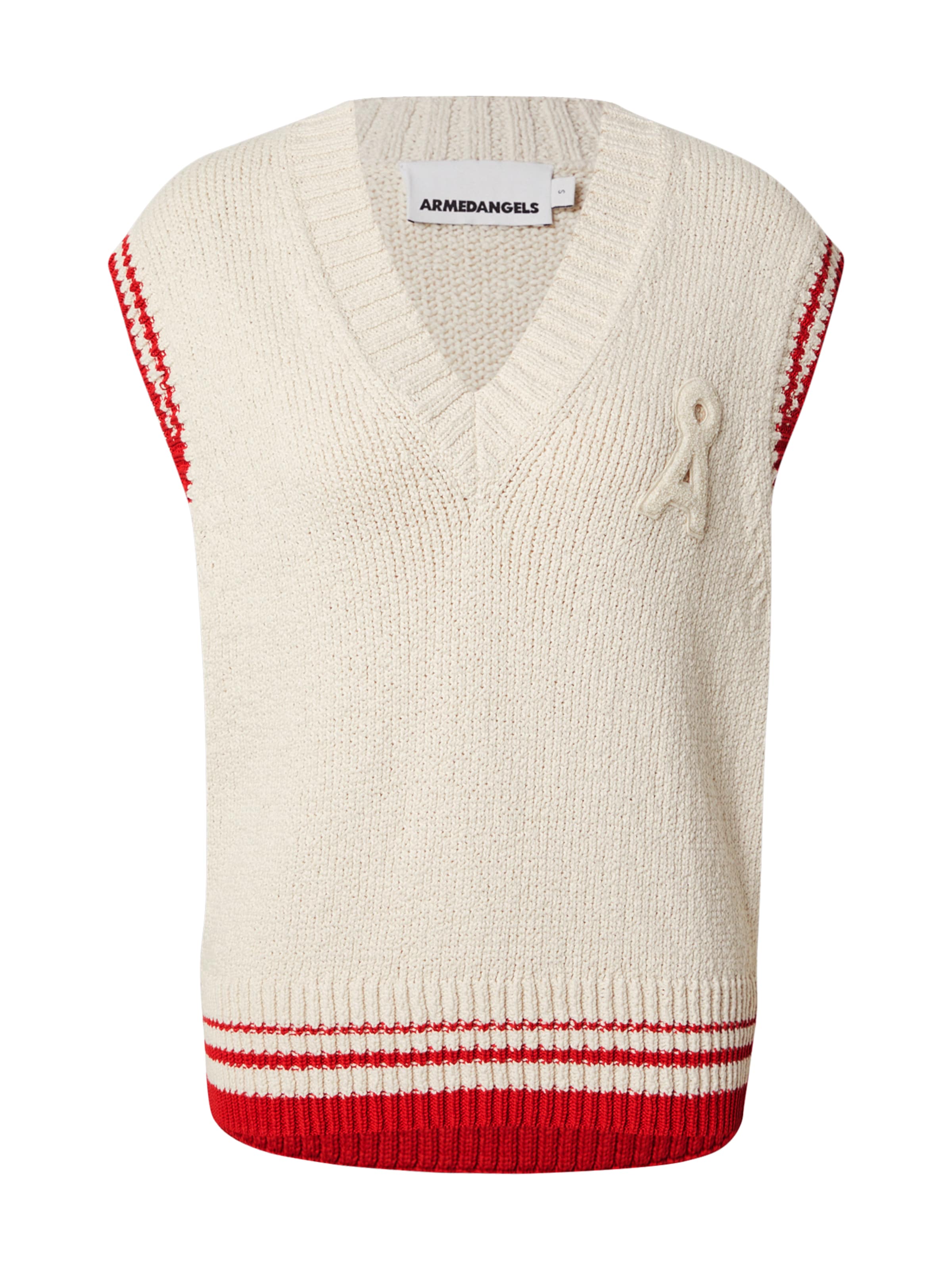 ARMEDANGELS Sweater 'ICONIC' in Light beige / Red, Item view