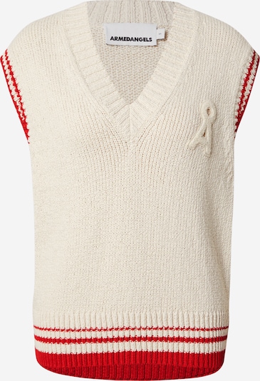 ARMEDANGELS Pulover 'ICONIC' u svijetlobež / crvena, Pregled proizvoda