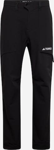 Regular Pantalon outdoor 'Xperior' ADIDAS TERREX en noir : devant