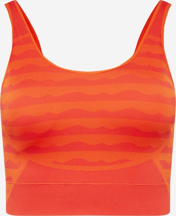 Bustier Soutien-gorge de sport 'Marimekko Aero Light-Support ' ADIDAS SPORTSWEAR en orange : devant