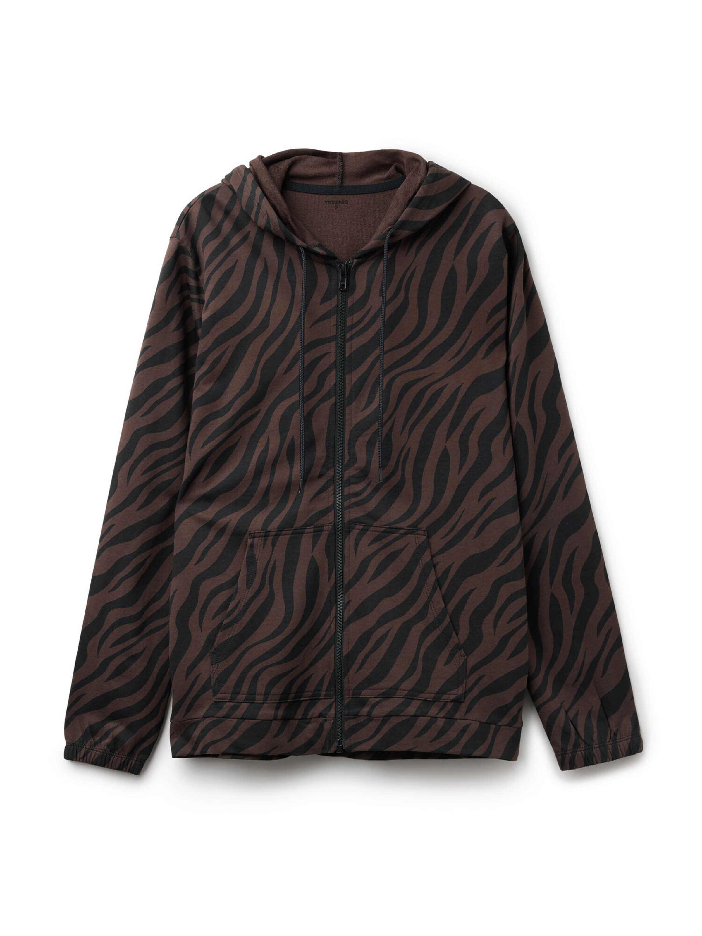 Tezenis Sweatjacke in Braun: Vorderseite