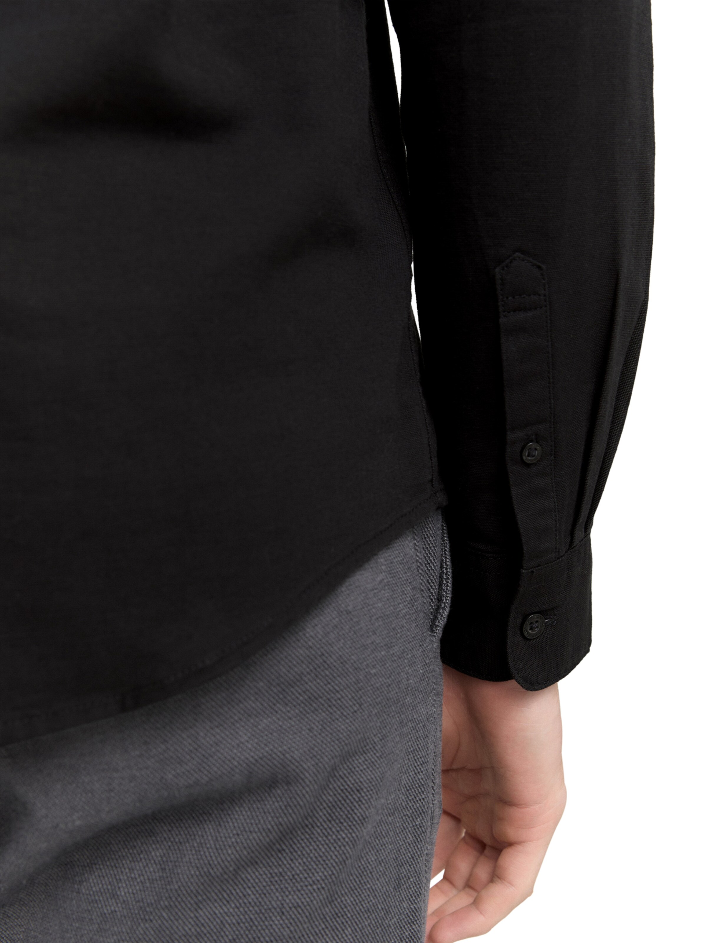 TOM TAILOR DENIM Regular Fit Paita värissä musta