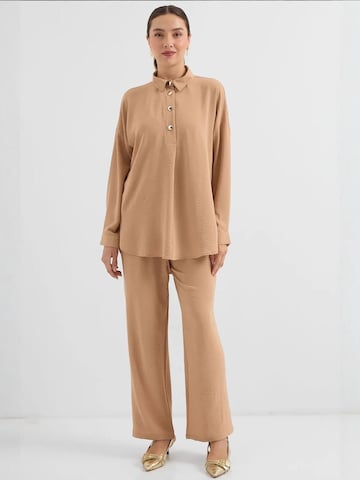 Bigdart - Calças de fato em castanho: frente