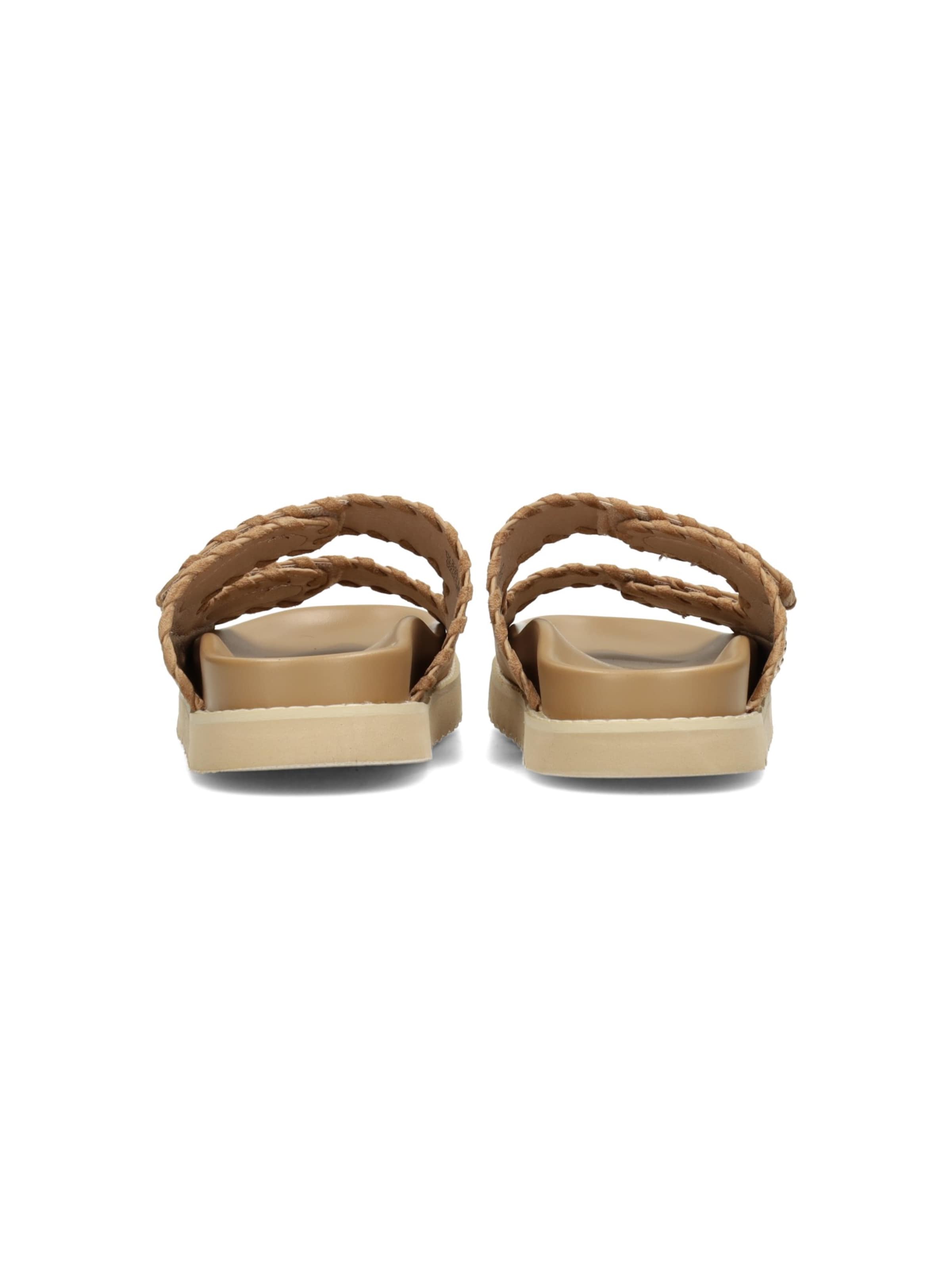 POSH by Poelman Sandalen met riem 'Gaby' in Beige