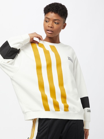 ADIDAS ORIGINALS Sweatshirt i vit: framsida