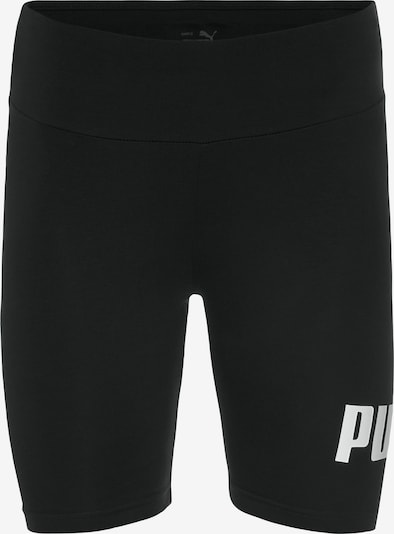 PUMA Sporta bikses, krāsa - gaiši pelēks / melns, Preces skats