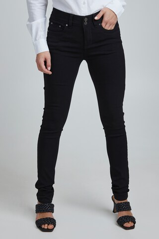 Fransa Skinny Pants 'Zalin' in Black: front