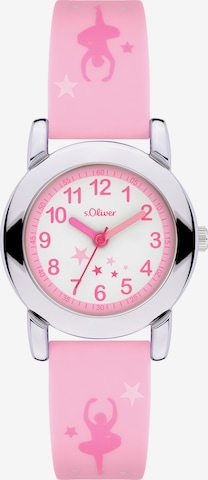 s.Oliver Watch in Pink: front